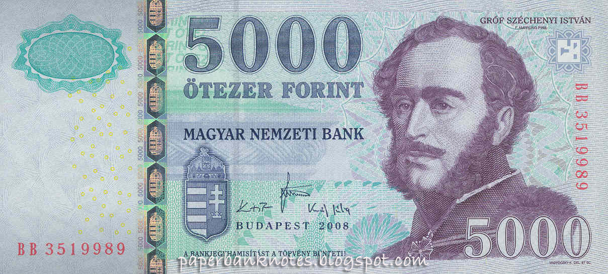 5000 Forint Bank Note