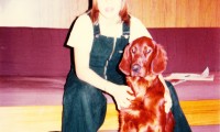 13 year old Kathryn with her dogs